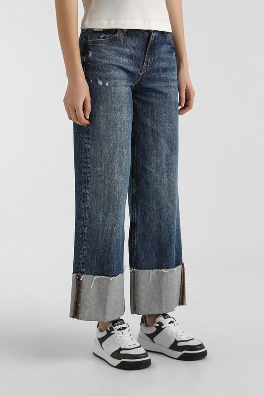 Джинсы прямого кроя с отворотом Guess Jeans