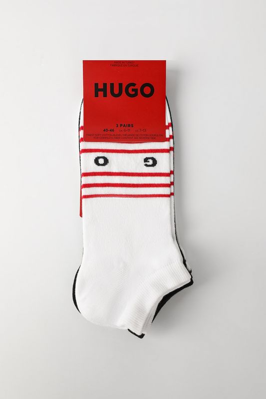 Набор из 3 пар коротких хлопковых носков HUGO