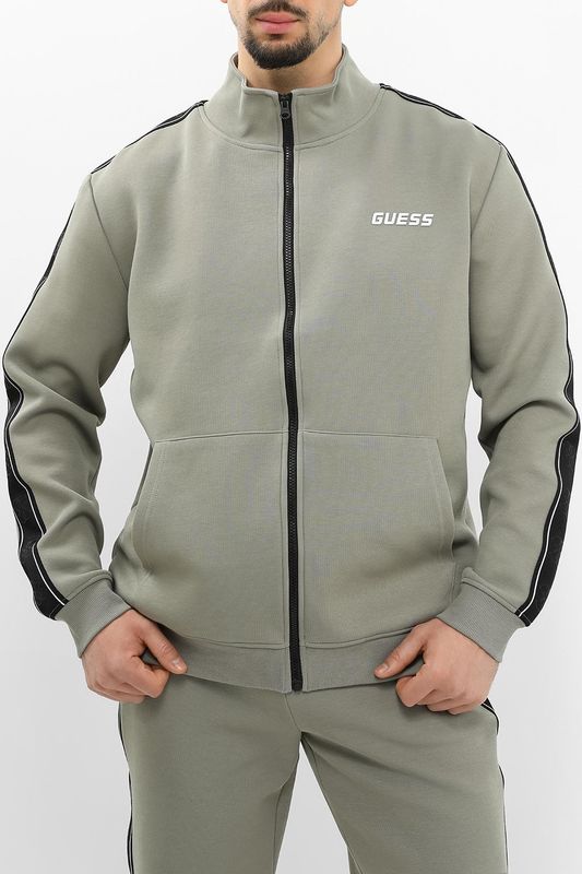 Толстовка из смесового хлопка на молнии Guess