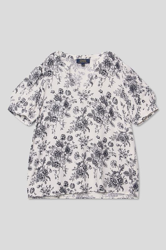 Блуза с v-вырезом и принтом OVS