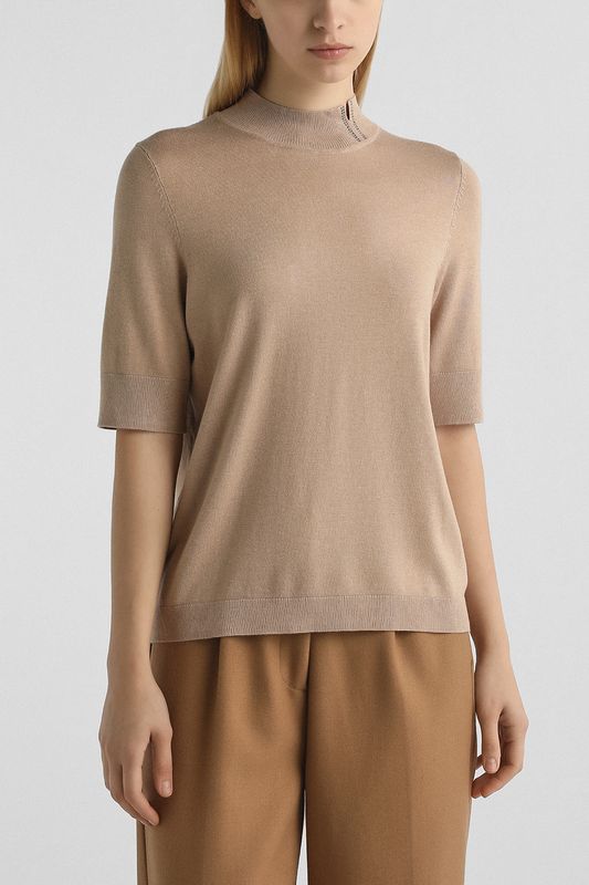 Джемпер с коротким рукавом и воротником стойкой Gerry Weber