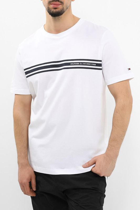Футболка хлопковая с логотипом Tommy Hilfiger