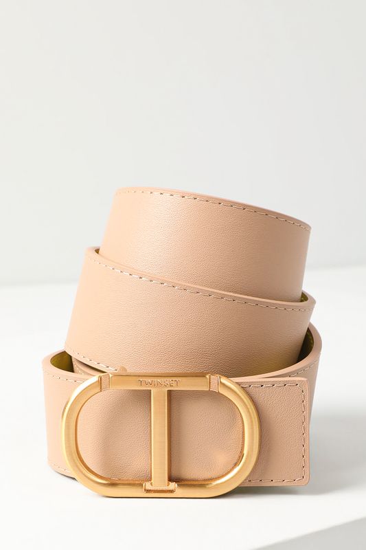 Двусторонний ремень с пряжкой Oval T TWINSET