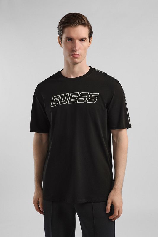 Футболка хлопковая с логотипом Guess