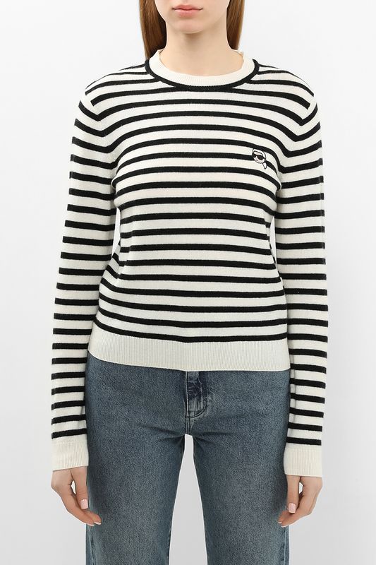 Джемпер шерстяной в полоску Karl Lagerfeld