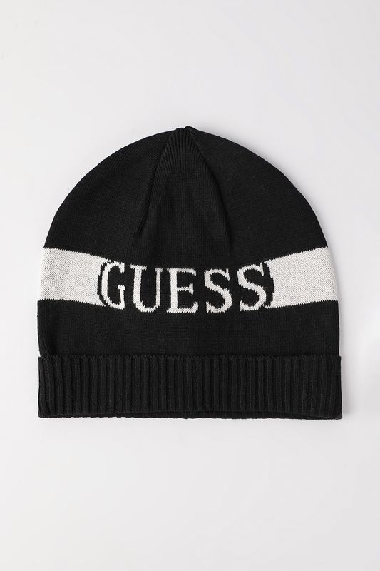 Шапка хлопковая с отворотом Guess
