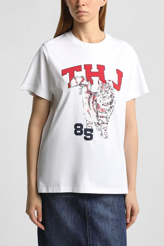 Футболка хлопковая с логотипом Tommy Jeans
