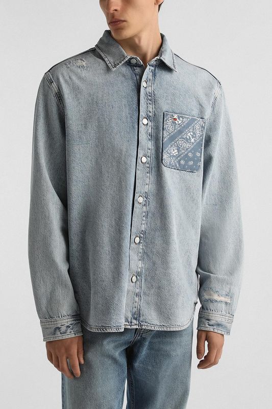 Рубашка джинсовая с карманом Tommy Jeans