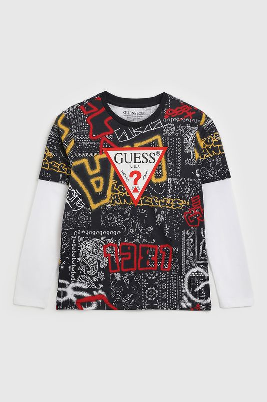 Лонгслив хлопковый Guess