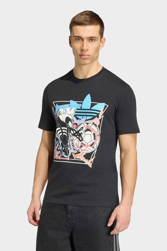 Футболка хлопковая с логотипом Adidas