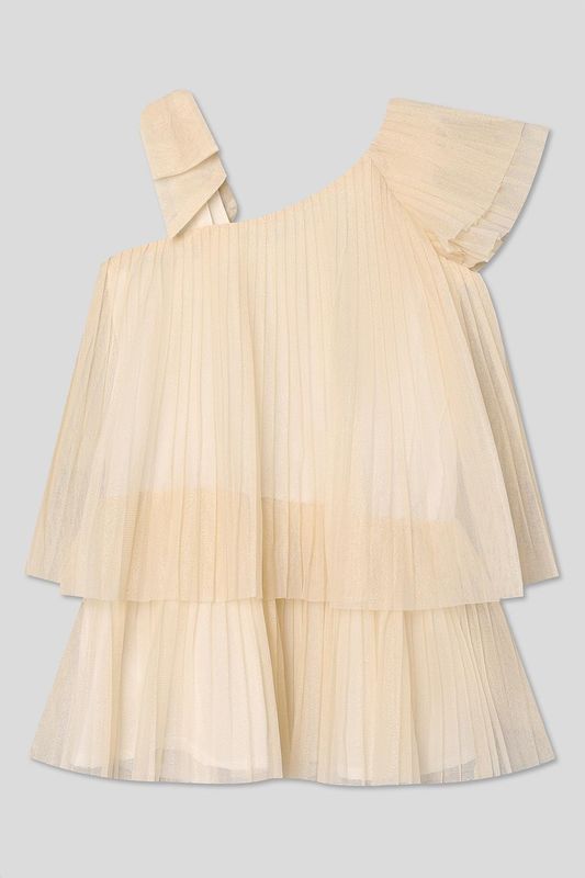Платье плиссированное асимметричного кроя Mayoral