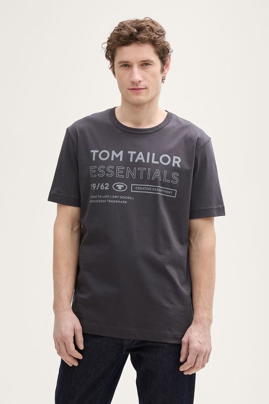 Футболка хлопковая с принтом TOM TAILOR