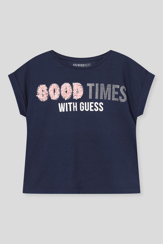 Футболка хлопковая с принтом Guess