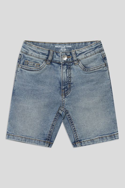 Шорты джинсовые с эффектом потертости Republic of Denim