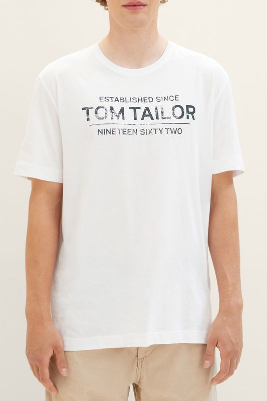 Футболка хлопковая с логотипом TOM TAILOR