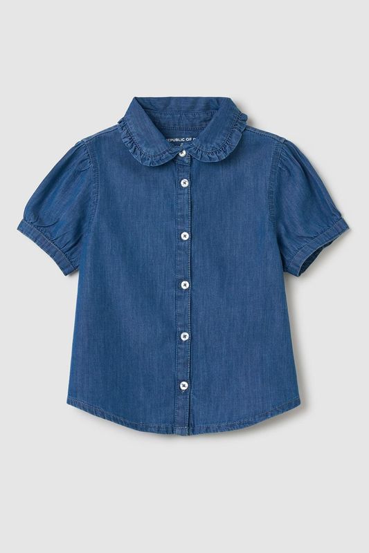 Блуза джинсовая с коротким рукавом Republic of Denim