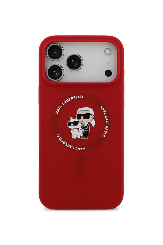 Чехол для iPhone 17 Pro силиконовый с магнитами MagSafe Karl Lagerfeld