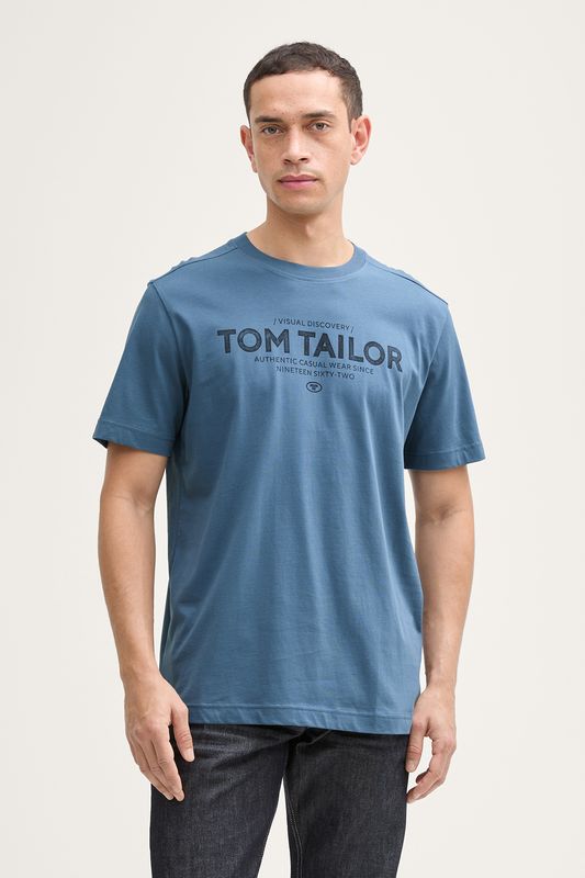 Футболка хлопковая с логотипом TOM TAILOR