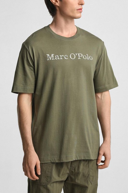 Футболка хлопковая с логотипом Marc O'Polo