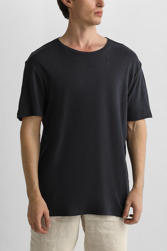 Футболка из льна и хлопка Casual Friday