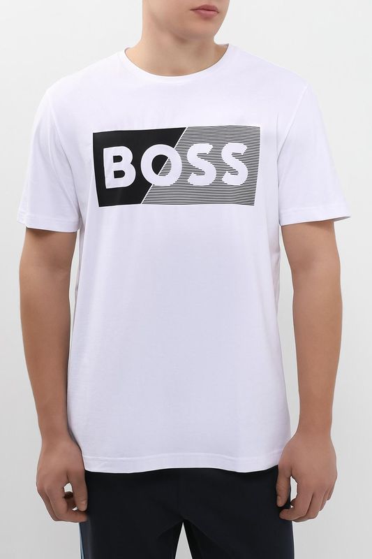 Набор из 2 хлопковых футболок с логотипом BOSS