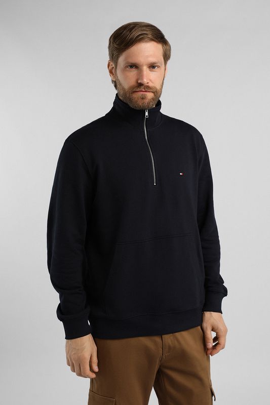 Джемпер хлопковый с воротником на молнии Tommy Hilfiger
