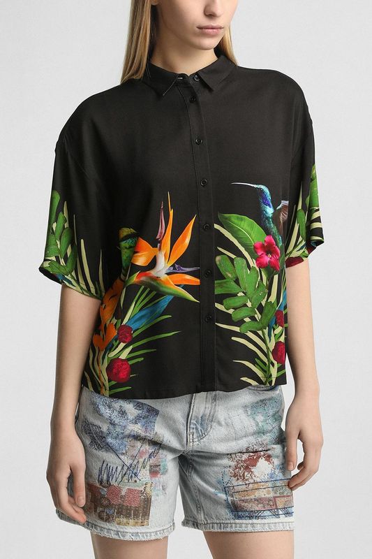 Рубашка с коротким рукавом и принтом Desigual