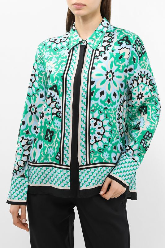 Блуза с принтом Comma