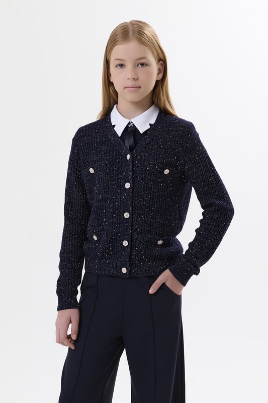 Кардиган вязаный с карманами Junior Republic