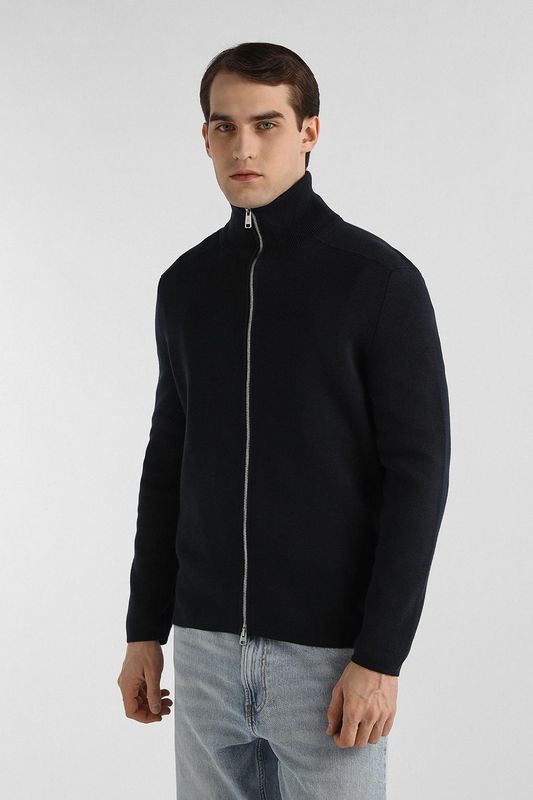 Кардиган хлопковый с воротником стойкой на молнии Marc O'Polo
