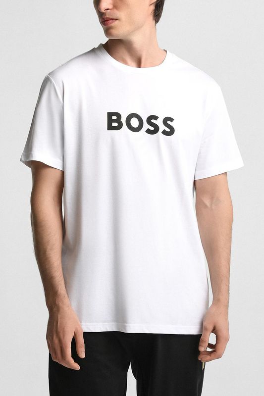 Футболка хлопковая с логотипом BOSS