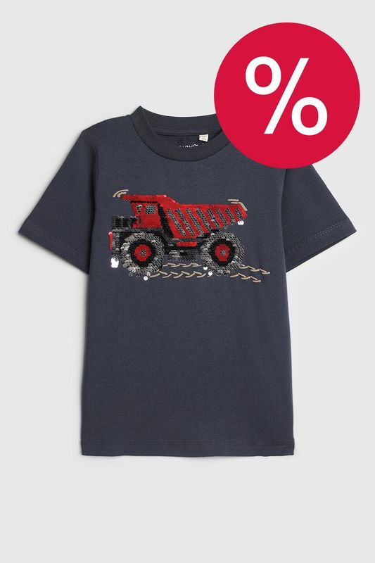 Футболка хлопковая с принтом Minymo