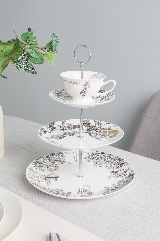 Фарфоровая этажерка Алиса в стране чудес Kitchen Craft
