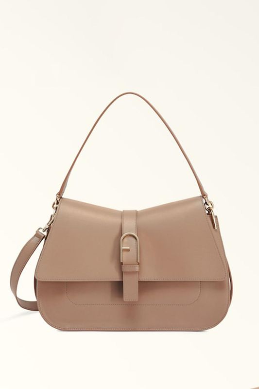 Сумка сэтчел кожаная Flow L Furla