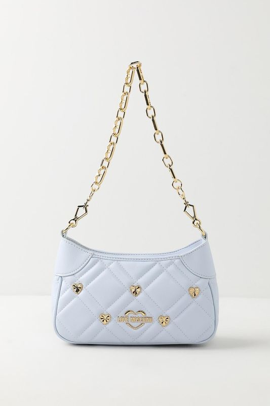 Сумка кросс-боди стеганая с декором Sweet Studs Love Moschino