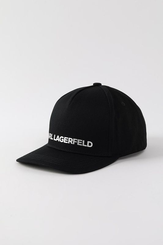 Бейсболка хлопковая с логотипом Karl Lagerfeld