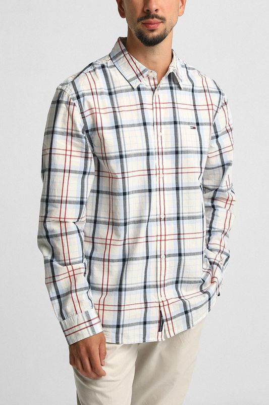 Рубашка хлопковая в клетку Tommy Jeans