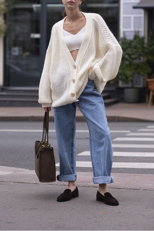 Кардиган шерстяной свободного кроя Woolook