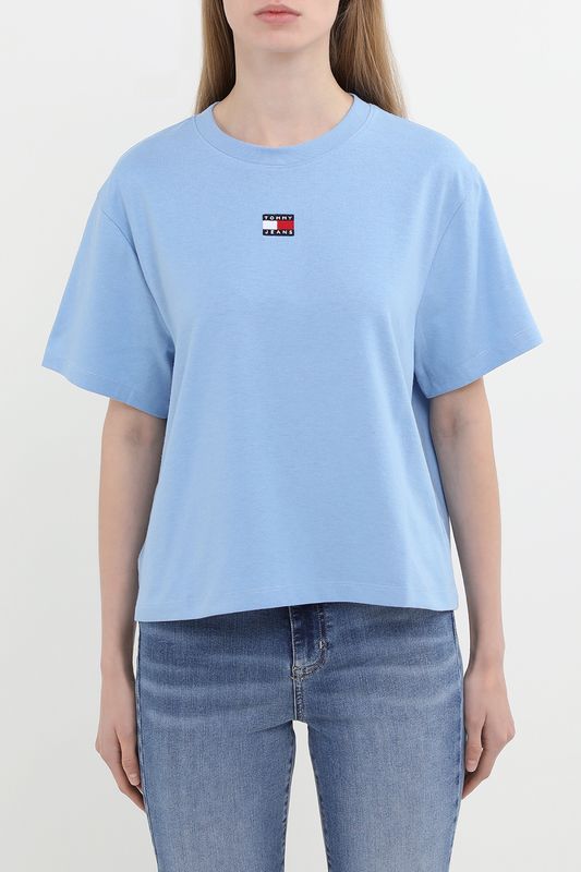 Футболка хлопковая с логотипом Tommy Jeans