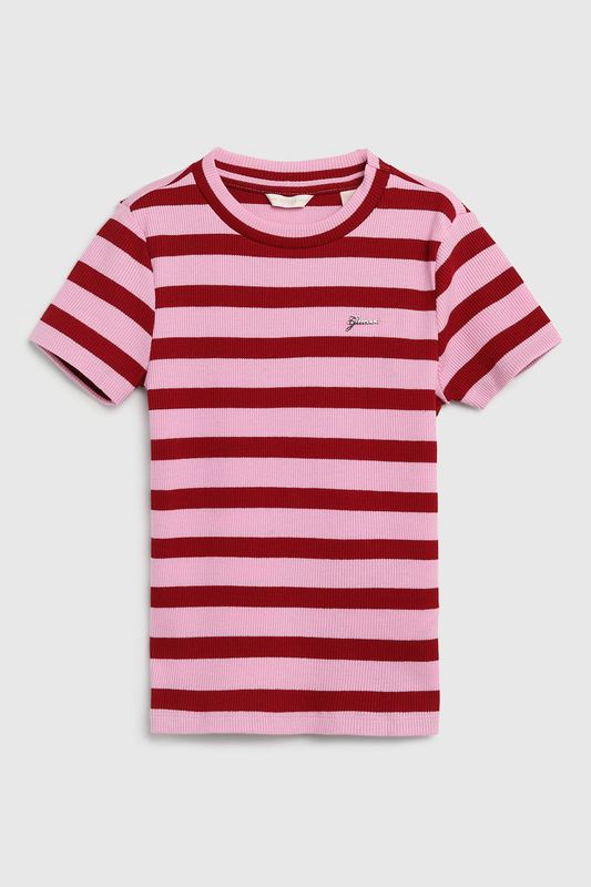 Футболка хлопковая в полоску Guess