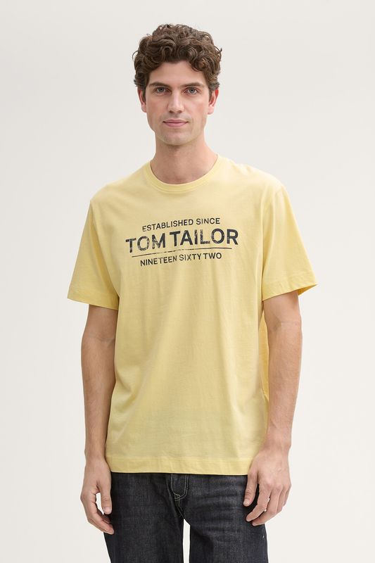 Футболка хлопковая с принтом TOM TAILOR