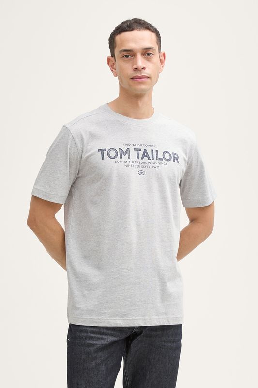 Футболка хлопковая с логотипом TOM TAILOR