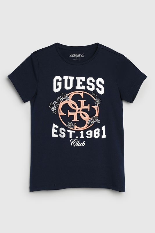 Футболка хлопковая с принтом Guess