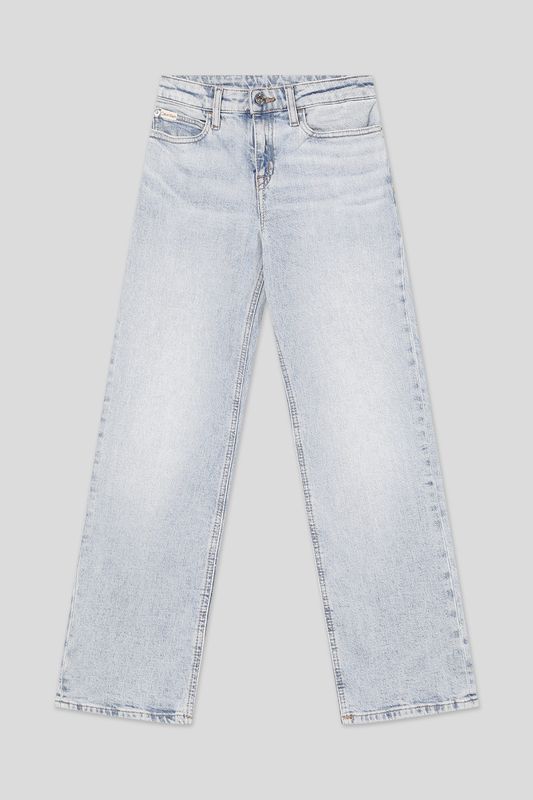 Джинсы с эффектом потертости Calvin Klein Jeans