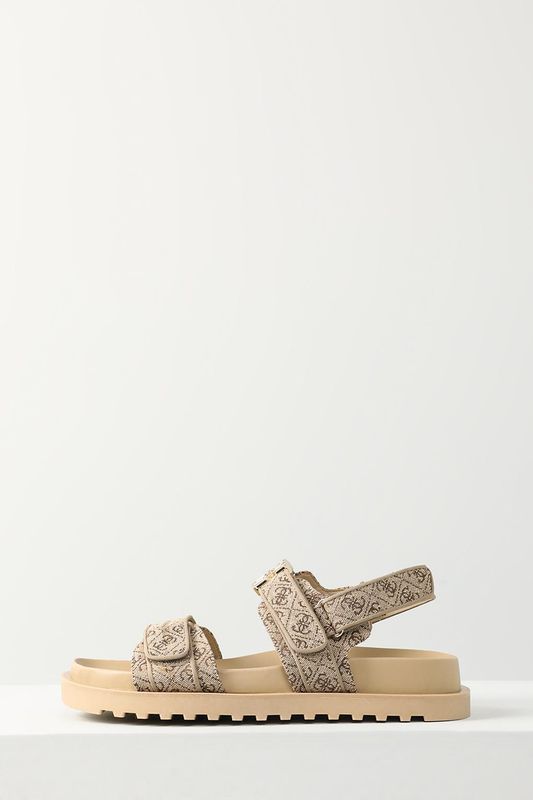 Сандалии текстильные на липучке Guess