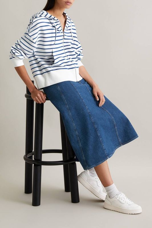 Толстовка хлопковая на молнии с капюшоном Marc O'Polo Denim