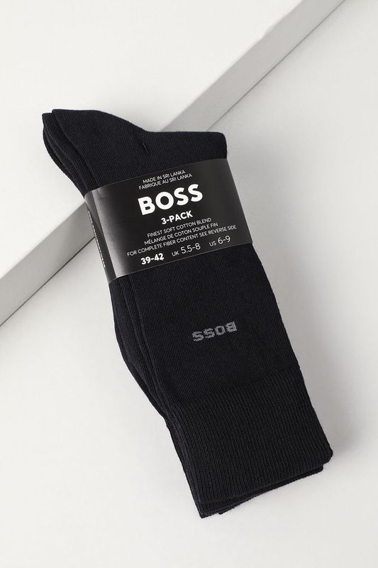Набор из 3 пар хлопковых классических носков BOSS