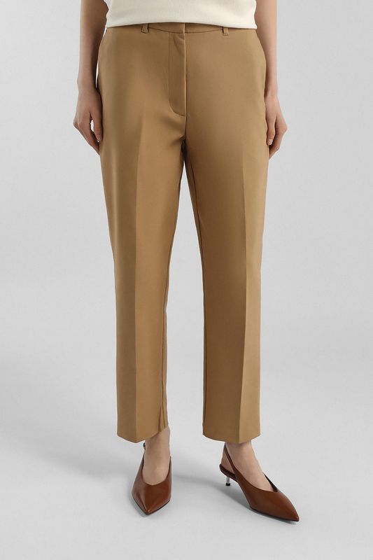Брюки хлопковые зауженного кроя Calvin Klein