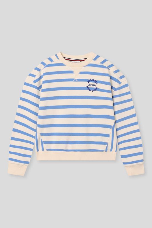 Свитшот хлопковый в полоску Tommy Hilfiger