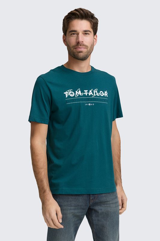 Футболка хлопковая с логотипом TOM TAILOR